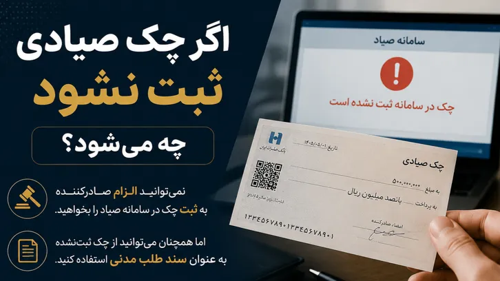 چک صیادی ثبت نشده